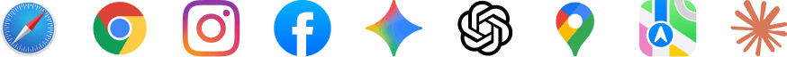 Safari, Chrome, Instagram, AI, Facebook, ChatGPT, Maps and more