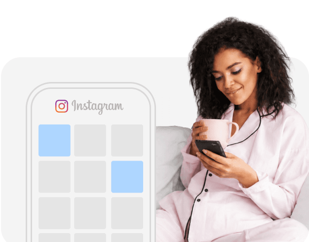 Person browsing a social feed on their phone